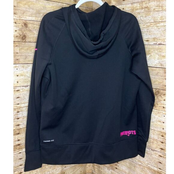 NIKE/ NFL APPAREL NEW ENGLAND PATRIOTS CRUCIAL CATCH CANCER AWARENESS HOODIE - Picture 2 of 6